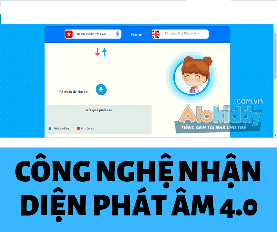 Phần mềm kiểm tra lỗi phát âm của Alokiddy